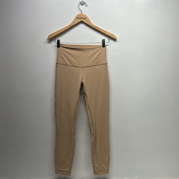 Lululemon Align High Rise Leggings Athletic Pants Legging 25 "Contour Tan Size 6 - Picture 1 of 9